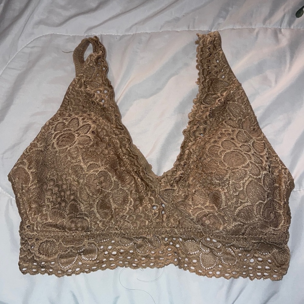 No Boundaries Tan Padded Bralette | Size Medium